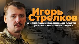 Игорь Стрелков о нежелании российской власти увидеть настоящего врага