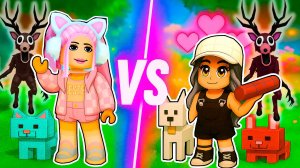 КТО БОЛЬШЕ ПРИРУЧИТ ПИТОМЦЕВ В 99 НОЧЕЙ В ЛЕСУ РОБЛОКС | Я ИЛИ КОШЕЧКА БАТТЕРС?