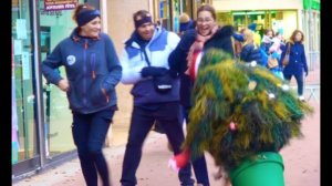 bushman Christmas tree gone wrong, crazy reactions, wow 😂😜👴 must watch