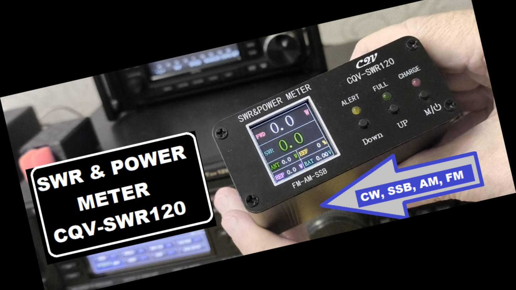 Цифровой измеритель КСВ и мощности CQV-SWR120 смотреть онлайн