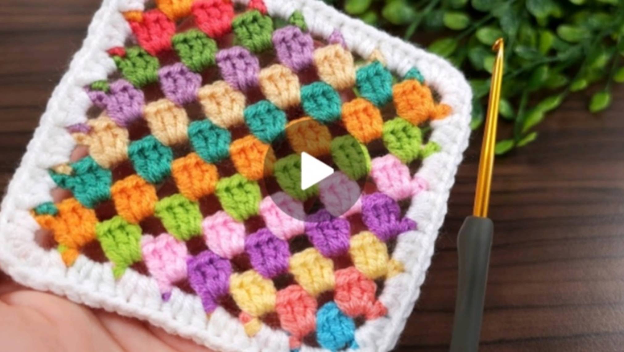 Квадратный мотив крючком #все_в_жизни_связано смотреть онлайн