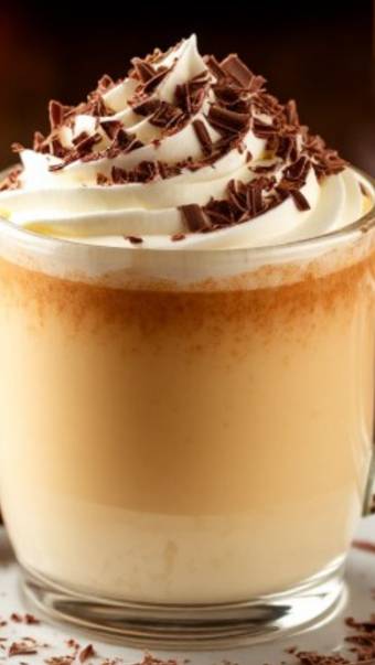 Гоголь-моголь с яйцом, молоком и медом