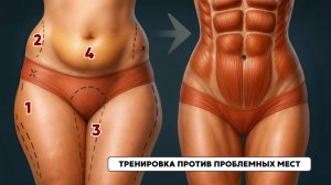 Тренировка на 25 минут: помогает худеть в сложных зонах — живот, бедра, бока