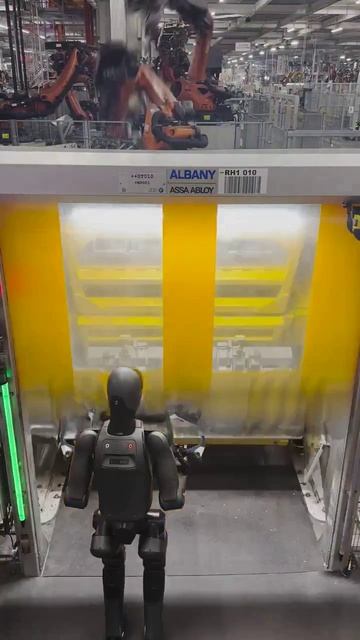 Робот Figure работает на заводе BMW смотреть онлайн