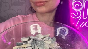 ASMR crunch of chalk&clay_Хрутс крошкой из глин ложкой