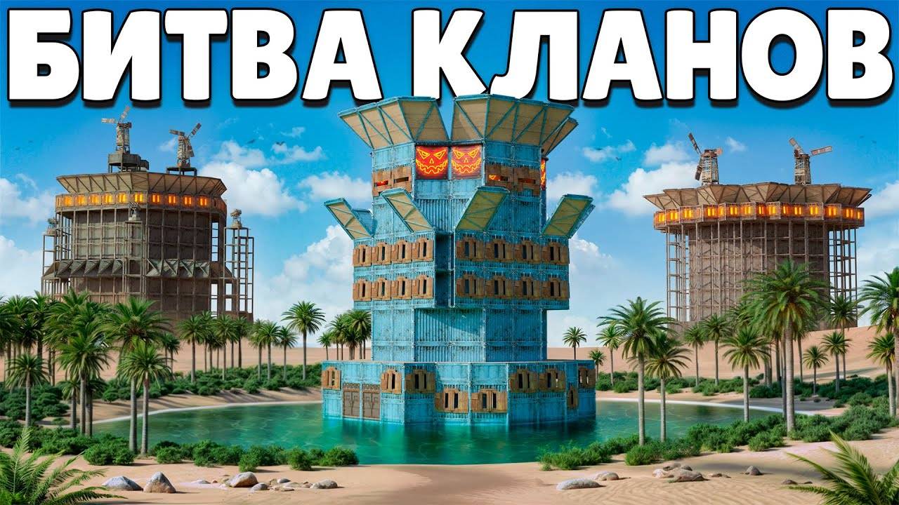 БИТВА КЛАНОВ! УНИЧТОЖЕНИЕ САМОГО ОПАСНОГО РАЙОНА в Раст Rust! смотреть онлайн