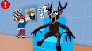 Команда ЗЛА 99 ночей ПОБЕГА монстра СОВМЕСТНАЯ РАБОТА ОББИ Роблокс