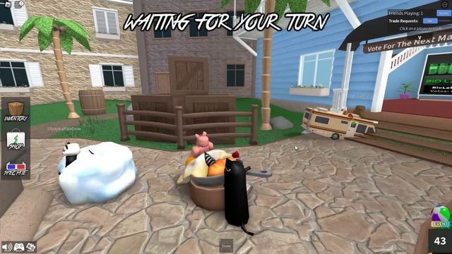 МЕРДЕР, НО МЫ НЕ МОЖЕМ ПОПАСТЬ ДРУГ В ДРУГА! Roblox Murder Mystery 2