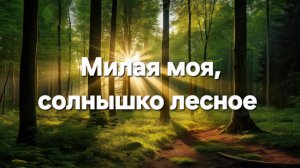 Милая моя, солнышко лесное