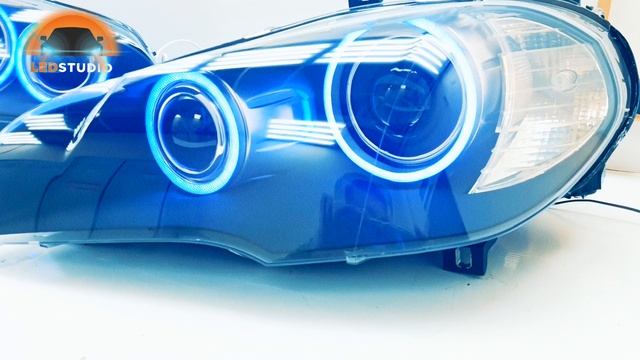 BMW X5 E70 фары светодиодные от ledstudio смотреть онлайн