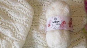 Палантин "Белое облако". Рассказываю и показываю 🧶🧶🧣🧣