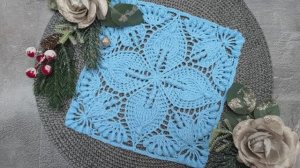 Салфетка ✨ Мотив ✨ Декор ✨ Часть 2 - (11 - 18 ряд) ✨