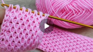 Повязка на голову в тунисской технике вязания крючком #вязаниекрючком #всевжизнисвязано