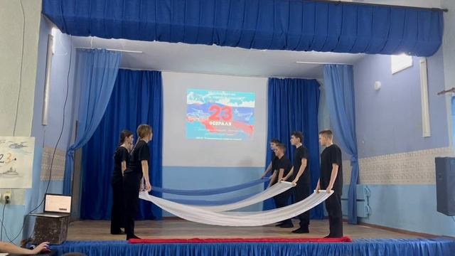 Танец с полотнами на 23 февраля смотреть онлайн