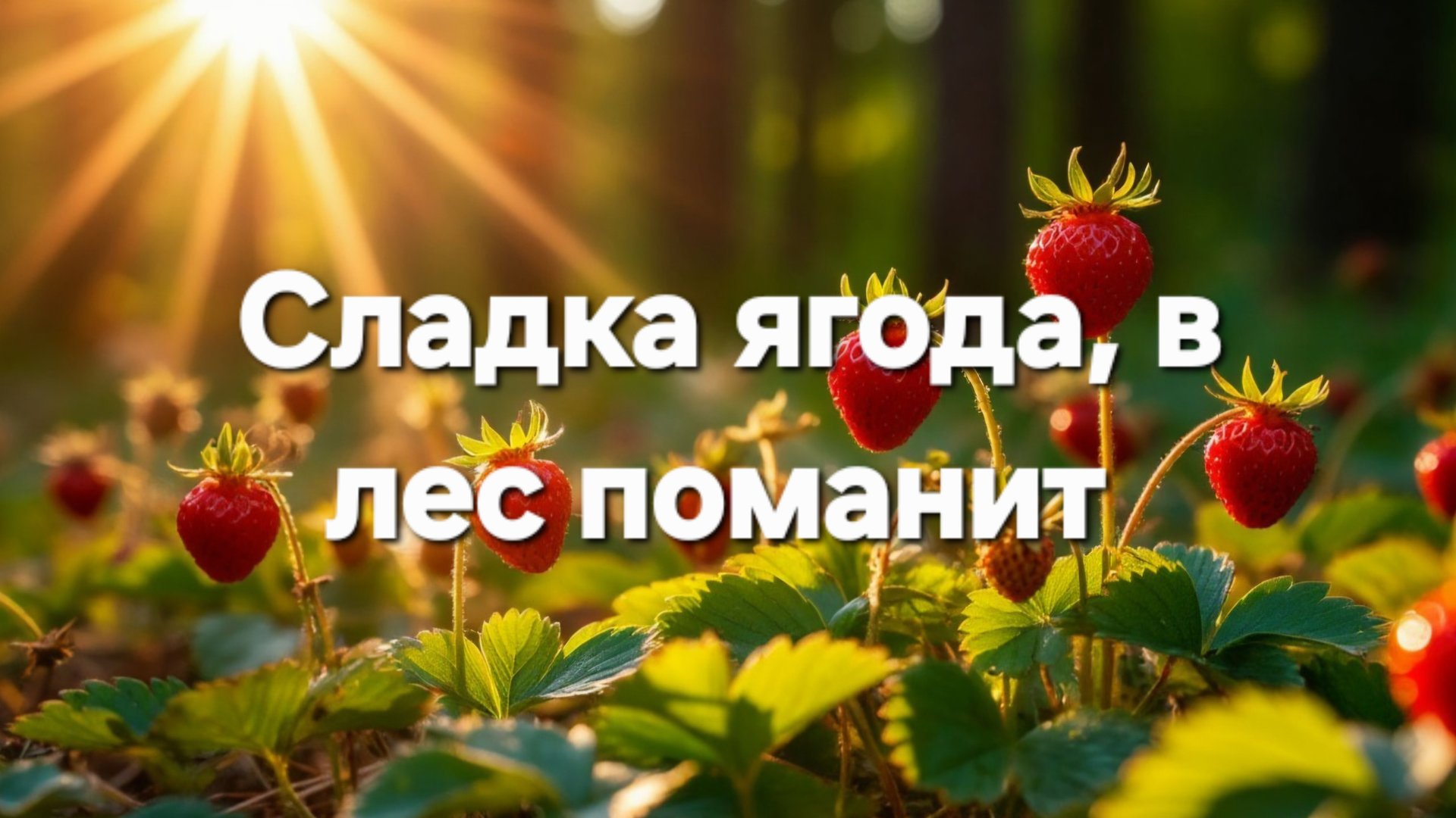 Сладка ягода, в лес поманит