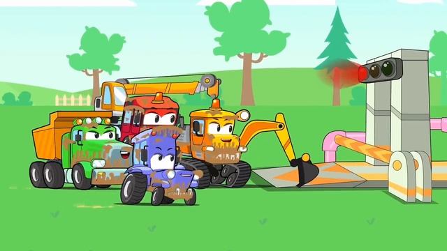 Мультик про машинки синий трактор пожарная машина полицейская смотреть онлайн