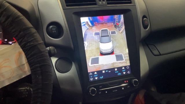 Тесла с 3D системой кругового обзора для Toyota Rav4 смотреть онлайн