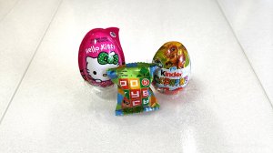 Hello kitty 😺 Рокубсы Пятёрочка 🟩🟥 Kinder Сюрприз динозавры малыши 🦕