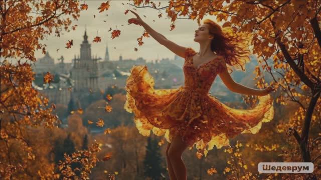 ДЕВЧОНКА- ОСЕНЬ С ВЕТРОМ ТАНЦЕВАЛА... смотреть онлайн