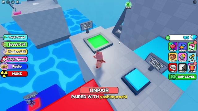 ОББИ НА ДВОИХ, НО МЫ БРОСАЕМ ДРУГ ДРУГА! Roblox Carry A Friend! (Teamwork Obby)