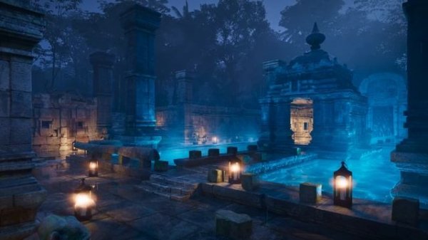 Rainlit Ruins ｜ 2 Hours of Ancient Temple Ambience