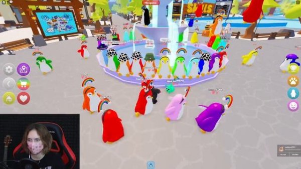 СТРИМ С ВЕБКОЙ! ИГРАЕМ В Penguin Tycoon!