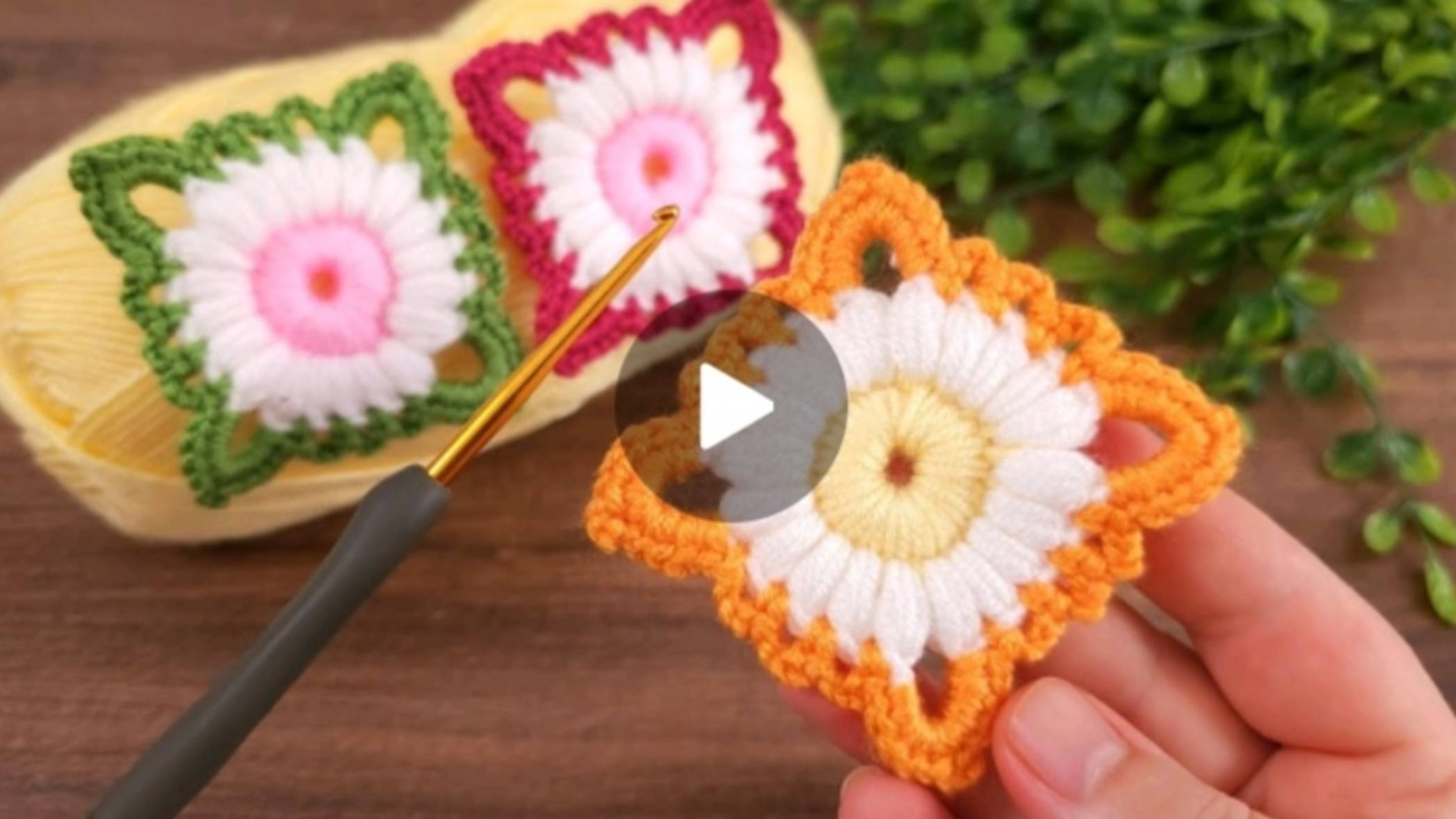 Квадратный мотив крючком #все_в_жизни_связано смотреть онлайн