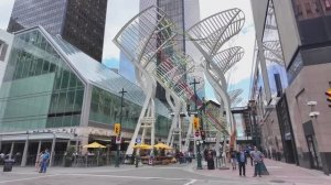 Канада. Прогулка по центру города Калгари в формате 4К