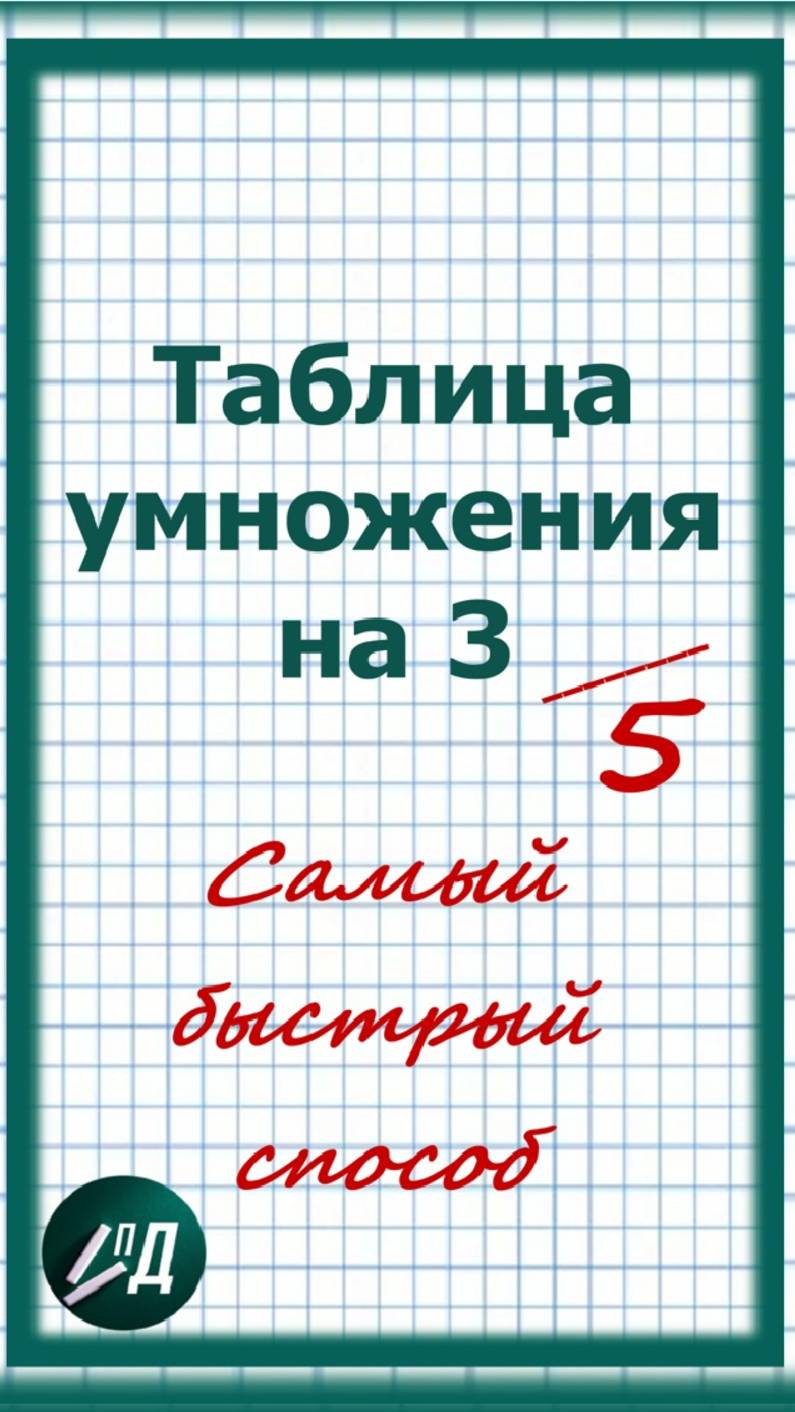 Таблица умножения на 3
