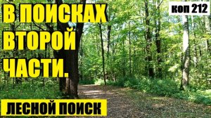 ИНТЕРЕСНО КАК ОН В ЛЕСУ ТО ОКАЗАЛСЯ?. коп 212