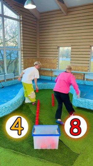 Гонка со стаканчиками!