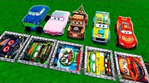 Машинки Pixar сражаются с гигантскими ямами-ловушками! Сможет ли Молния Маккуин пройти окончательное