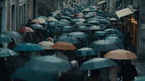 Дождь на зеркало асфальта, льёт уже с утра.