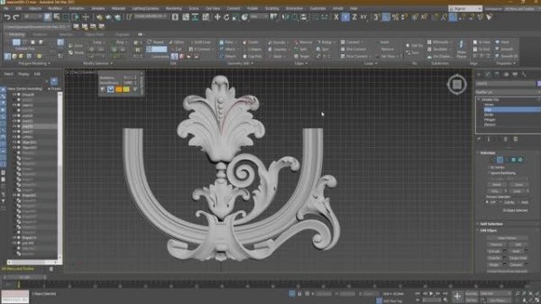 12. На  примерах разбираем инструменты Spin (поворот), Connect, Dist Connect, Set Flow в 3ds Max.
