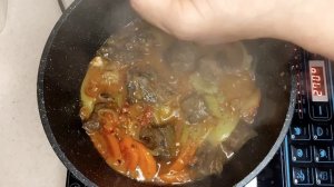 Говядина с овощами