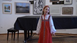 Валерия Романова 10 лет, художественное слово, отрывок А.С.Пушкин "Сказка о мертвой царевне..."