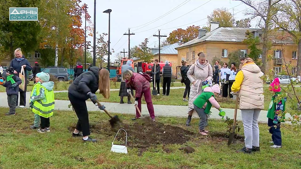 30 каштанов высадили в сквере Юпитерском в Ленинском районе смотреть онлайн
