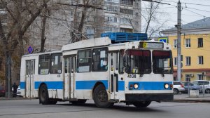 Троллейбус ЗиУ-682 КВР БТРМ-4108. Покатушки по Барнаулу.