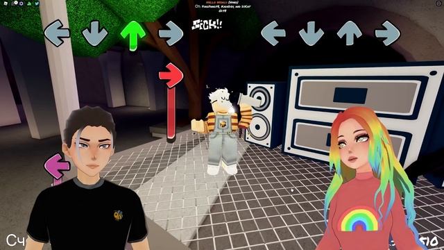 БИТВА МОДЕЛЕК! ДУЭЛЬ НА ХАРДЕ Roblox Funky Friday