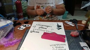 Мини МК по открытке из шаров .