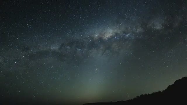 Слава Богу за все ! Акафист на русском. Звездное небо - восход солнца в космосе.