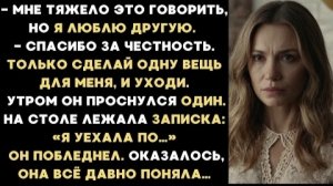 ИСТОРИИ ИЗ ЖИЗНИ/Мне тяжело об этом говорить, но я люблю другую,- сказал муж