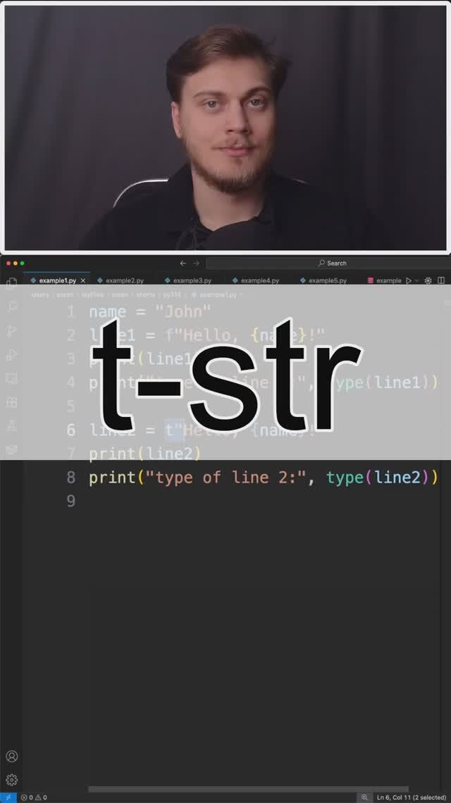 Template строка это список значений #Python 3.14 смотреть онлайн