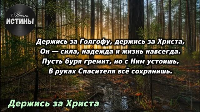 Держись за Христа (караоке) смотреть онлайн