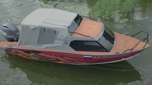 Ходовые испытания моторной лодки САЛЮТ 585-НТ с мотором Yamaha мощностью 130 л.с.