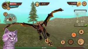 СИМУЛЯТОР ДРАКОНА жалко лошадок говорящая КОШКА ЛАНА играет