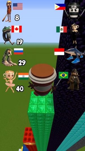 Which New Italian Brainrot Animals Jump the Best in Minecraft ✅  #minecraft #brainrot #shorts