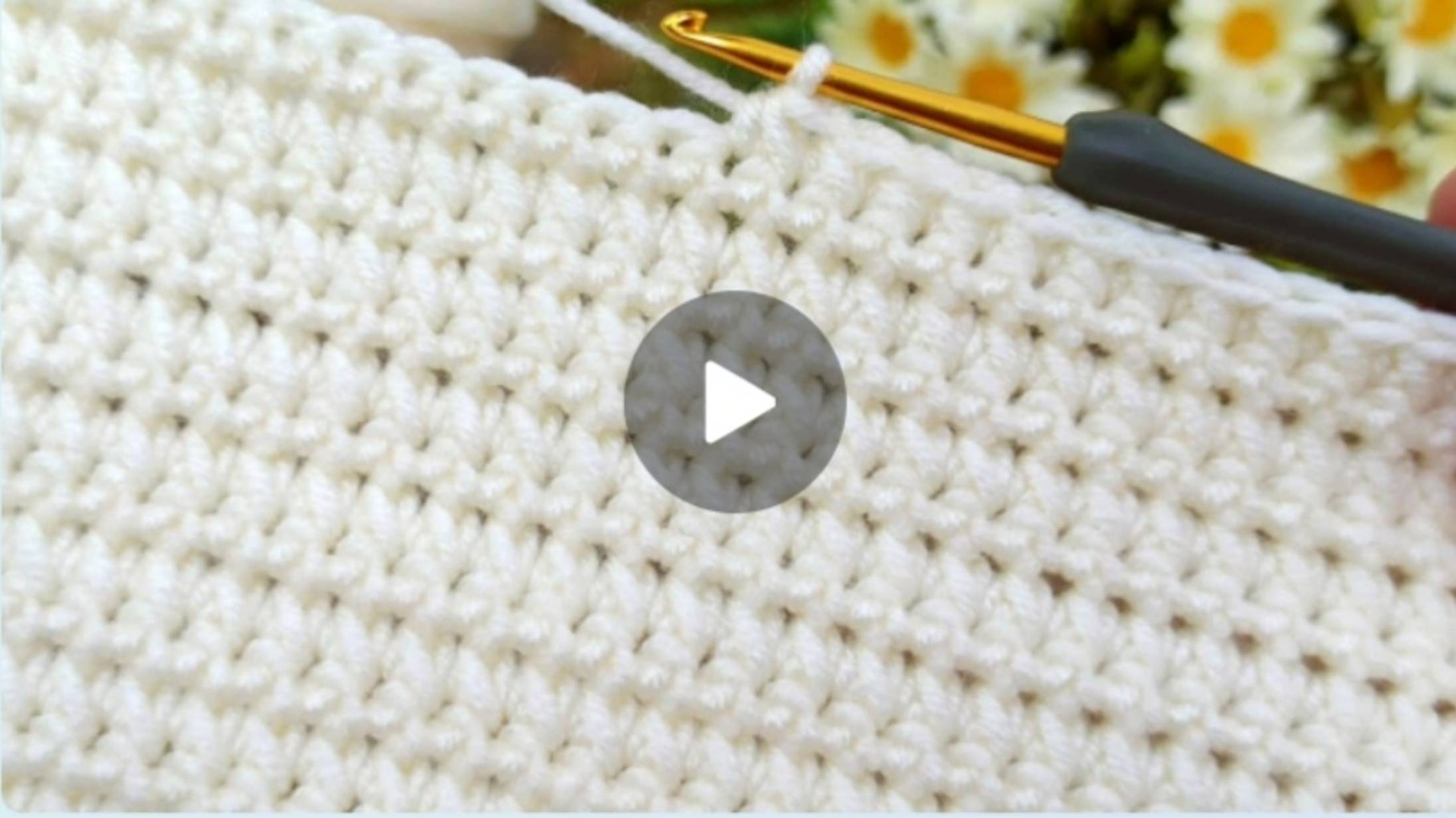 Узор крючком 🙂 #всевжизнисвязано #вязаниекрючком смотреть онлайн