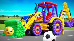 Мультики для детей. Превращение воздушных шариков в животных и авто технику. Мультики для малышей