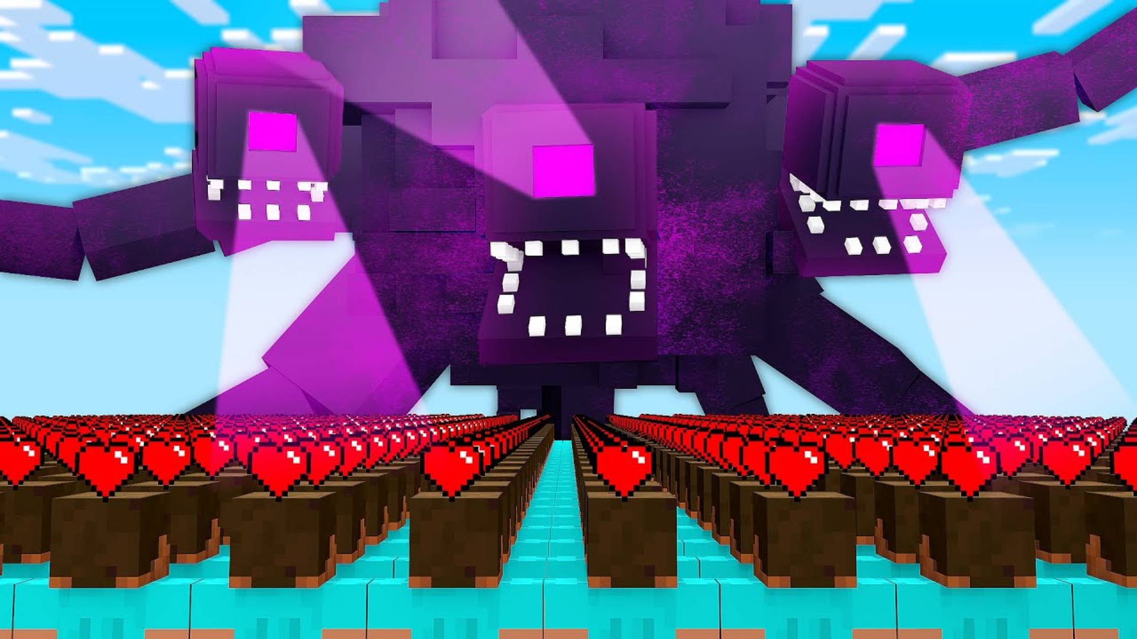 Я Закрыл 100 Игроков с 1 СЕРДЦЕМ в Майнкрафт... смотреть онлайн